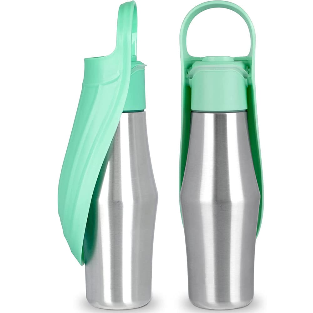 Botella de agua de acero inoxidable para mascotas, 750ml