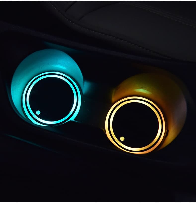 Posavasos LED con carga USB