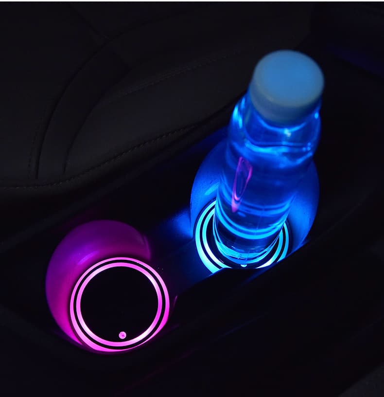 Posavasos LED con carga USB